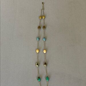 Elegant Gold and Turquoise Necklace